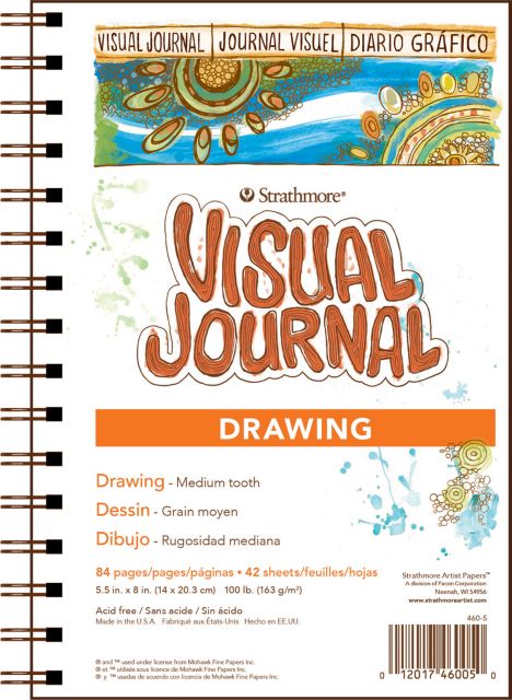 VISUAL JOURNAL DRAWING 100# 5.5X8 84 PAGES