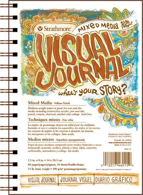 VISUAL JOURNALMIX MEDIA 5.5X8 68 PAGES