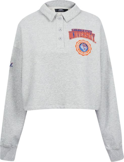 Savannah State University Crest Women's Crop Polo