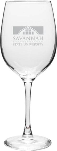 Savannah State University 16 oz. Wine Glass