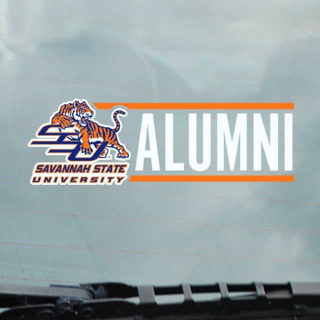Savannah State University Alumni Cling Decal