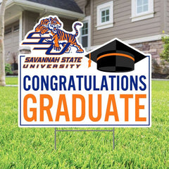 Savannah State University Grad Lawn Sign