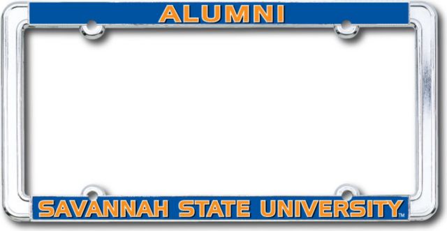 Savannah State University Alumni Thin Dome License Plate Frame