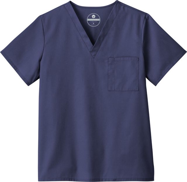 VNECK SCRUB TOP NAVY 2X