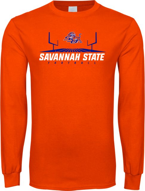 Savannah State Long Sleeve T Shirt Football Field Design - ONLINE ONLY