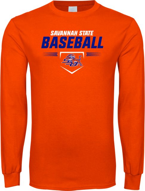 Savannah State Long Sleeve T Shirt Baseball Design - ONLINE ONLY
