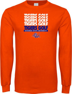 Savannah State Long Sleeve T Shirt Golf Design - ONLINE ONLY