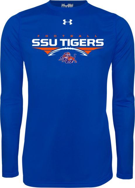 Savannah State Under Armour Long Sleeve Tech Tee Stacked Football Design - ONLINE ONLY