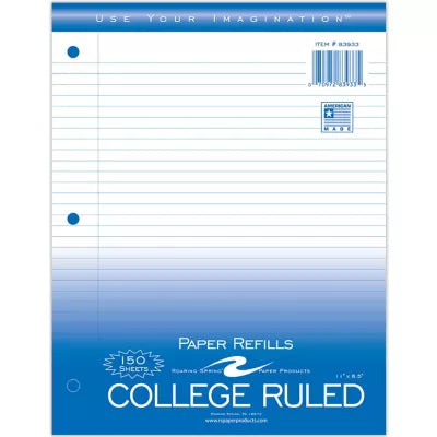 FILLER PAPER 11.5x8 150SH C/R - New (SKU: 9666731)