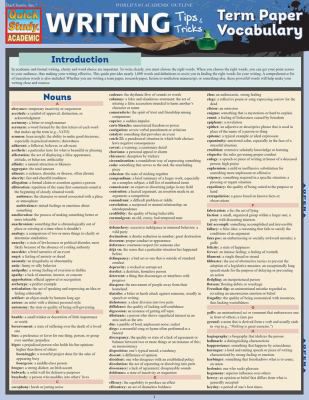 WRITING TIPS & TRICKS