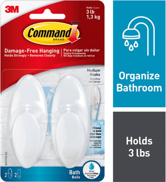 MED BATH HOOK 3 LB 2PK