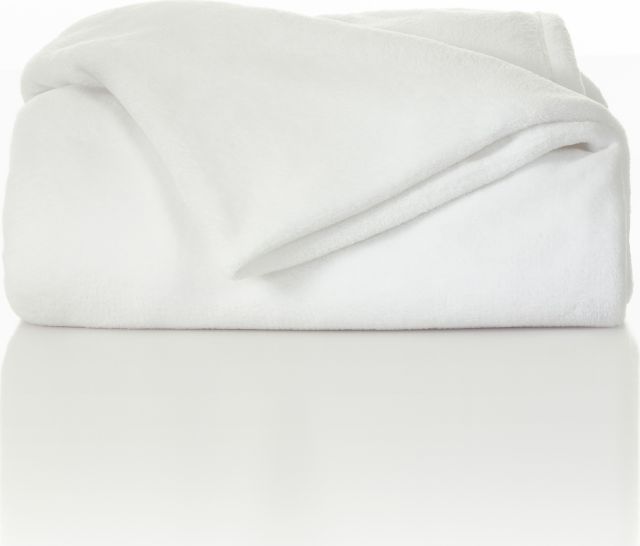 TWIN XL PLUSH BLANKET - WHITE